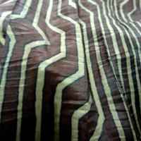 Taffetas fin plisse rayures fantaisie acajou topaze 3