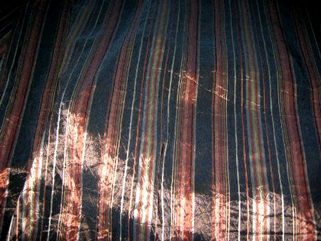 Taffetas froisse marrons et noir 1