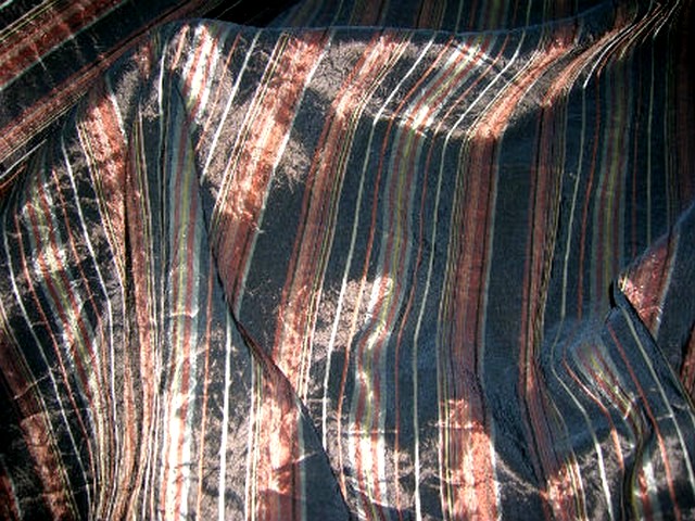 Taffetas froisse marrons et noir 2