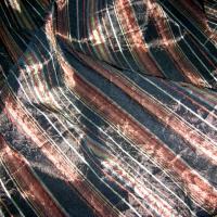 Taffetas froisse marrons et noir 3