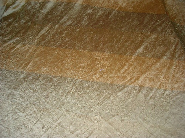 Taffetas froisse raye large aspect givre 1