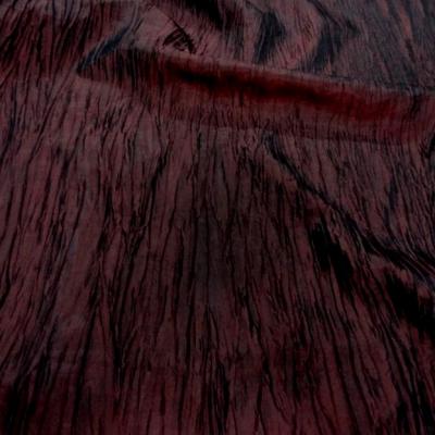 tissu taffetas froisse rouge bordeaux