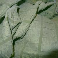 Taffetas froncé élastique vert pâle-mauve 2