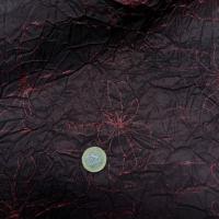 Taffetas grenat froisse papier fleurs tissees 2 
