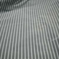 Taffetas gris blanc raye 1 