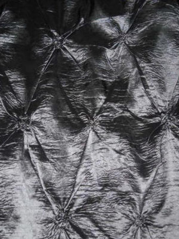 Taffetas gris metal bouillonne 1 