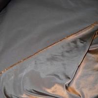 Taffetas gris nacre reflets cuivres 1