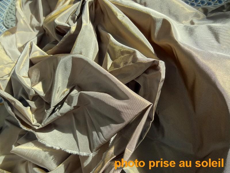 Taffetas gris reflets or 2