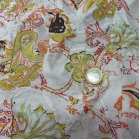 Taffetas ivoire froisse permanent imprime1 1