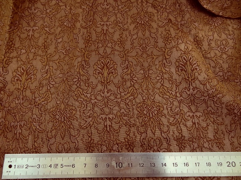 Taffetas jacquard teinte speculoos 2
