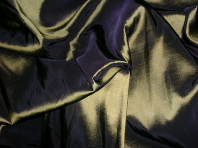 Taffetas kaki reflets topaze