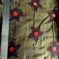 Taffetas kaki velours chenille carotte 02