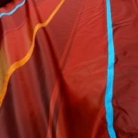 Taffetas larges rayures rouge rouge sang 2 