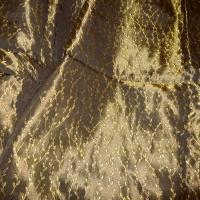 Taffetas marron cuivré façonné 2