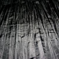 Taffetas noir plissage accordeon 1 