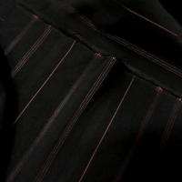 Taffetas noir rayures chair