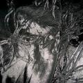 Taffetas noir rebrode de rubans formant des fleurs 1 