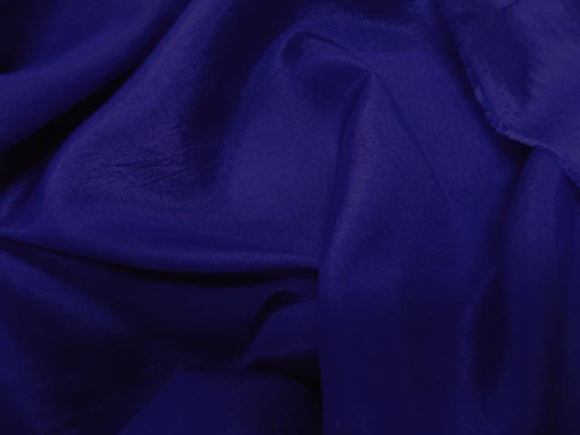Taffetas polyseter viscose bleu 1
