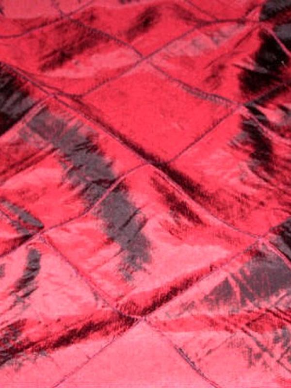 Taffetas rouge bordeaux coutures arlequin 3 