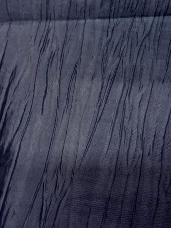 Taffetas souple froisse bleu zinc 1 