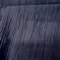 Taffetas souple froisse bleu zinc