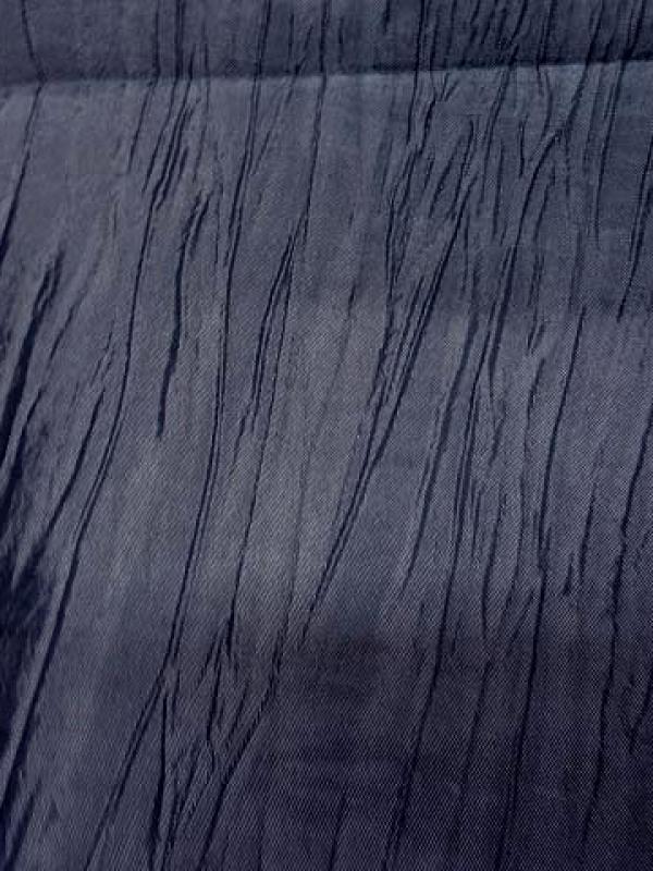 Taffetas souple froisse bleu zinc
