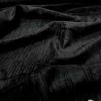 Taffetas souple froisse noir 2 