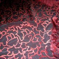 Taffetas surbrode bordeaux 2