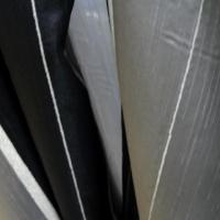 Taffetas velours raye noir gris 3 