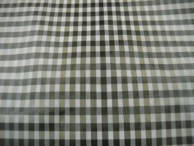 Taffetas vichy blanc beige taupe 2