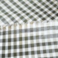 Taffetas vichy blanc beige taupe 3
