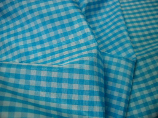 Taffetas vichy bleu clair 3