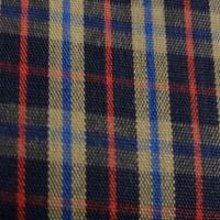 Tergal a carreaux beige et marine 1