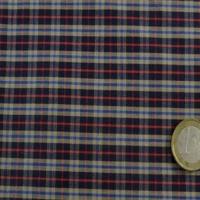 Tergal a carreaux beige et marine 4