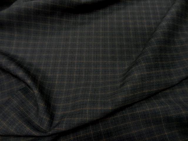 Tergal polyester noir a carreaux 1 