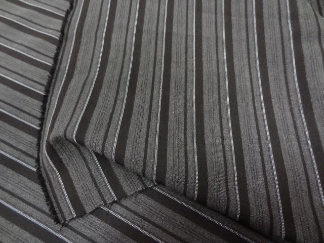 Tergal polyester rayures tons taupe 1 2 