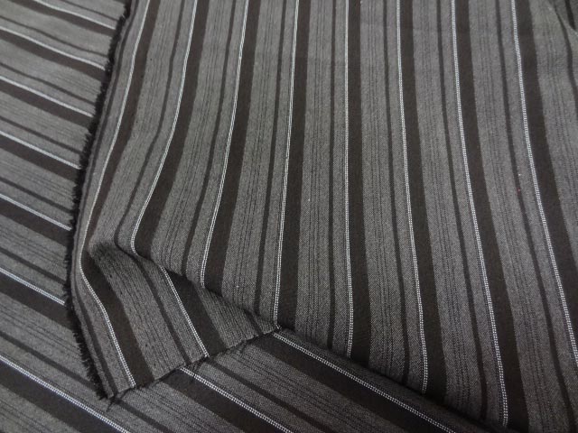 Tergal polyester rayures tons taupe 1 2