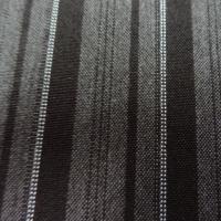 Tergal polyester rayures tons taupe 1 3