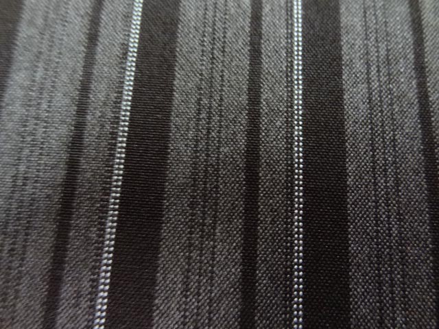 Tergal polyester rayures tons taupe 1 3