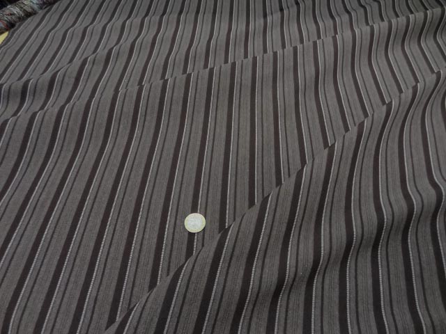 Tergal polyester rayures tons taupe 1 4