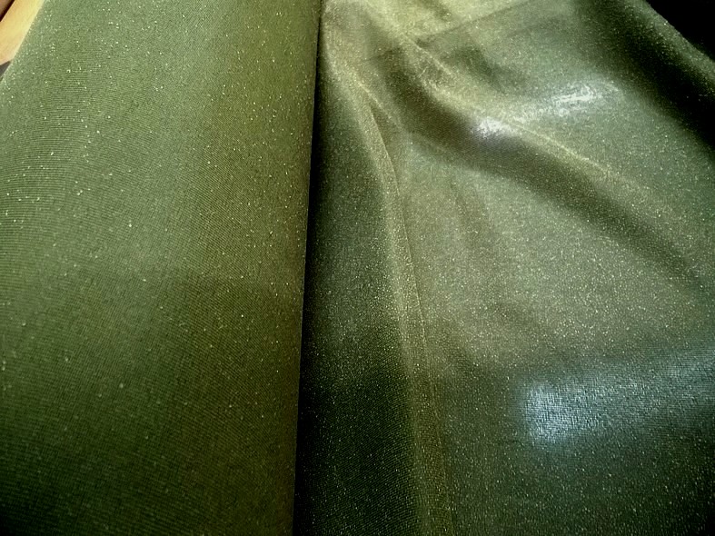 Thermocollant ou triplure polyester fin kaki 1 1