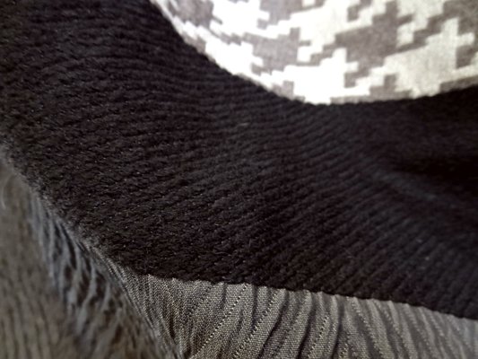 Tissu bandes pied de poule géant 04