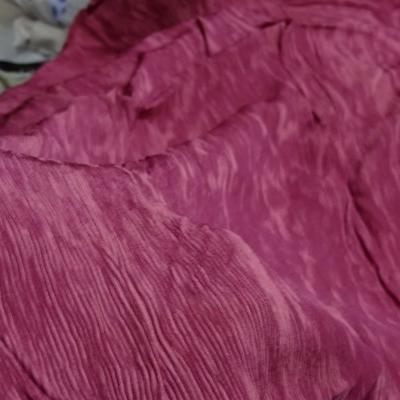 Tissu accordéon framboise rose 4