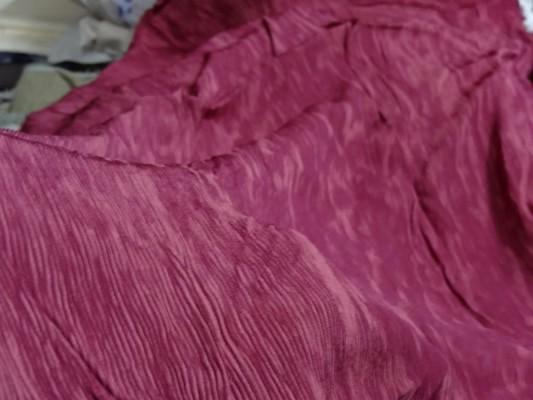 Tissu accordéon framboise rose 4