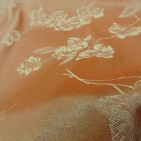 Tissu ameublement damasse satine motif classique teinte jus d orange 5 