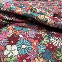 Tissu ameublement fouillis de fleurs 10 