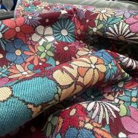 Tissu ameublement fouillis de fleurs 11 