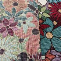 Tissu ameublement fouillis de fleurs 4 