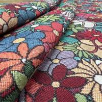 Tissu ameublement fouillis de fleurs 7 