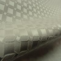 Tissu ameublement motif cannage blanc creme 3 